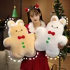 Stuffed Animals Plush Pillows 40CM Cute Rabbit Christmas Tree Gingerbread Man