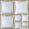 Pillow Case Lace Cushion Ers Sublimation Blanks Pillow Case Er Bedroom Pattern Home Decor Womens Digital Printing 6 2Xz M2 Drop Deli Dhrnp