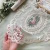 Table Cloth Dining Embroidery Craft Placemat European Style Lace Plate Mat Anti-scald Party Decoration Sequin Tablecloth