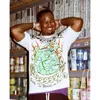 男子女性用プラスサイズのTシャツユニセックスラウンドネック印刷された極地スタイルの夏の摩耗ストリートピュアコットン