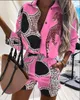女性用トラックスーツスプリング長袖丸い穴刺繍ボタントップシャツバッグデザインソリッドカラーショーツセットサマーウィメンズ