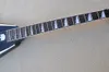 Black V Electric Guitar med vit klistermärke Floyd Rose Rosewood Fingerboard 24 BRANS kan anpassas som begäran