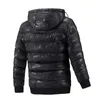 Men's Down Parkas Winter Thermal Jackets Homem algodão com capuzes quentes e espessos casuais ao ar livre ambos laterais desgaste masculino 221207