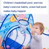 Tende giocattolo 3 in 1 Giochi all'aperto per bambini portatili Giardino Bambino Teepee Ball Pit Pool Crawling Tunnel Tipi 221208