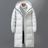 Homens para baixo Parkas -30 graus inverno engrossar jaquetas quentes parka homens mulheres casuais casaco de pato branco casaco de neve 221208