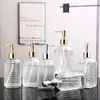 Liquid Soap Dispenser 400ml Vintage Glass Manual Pressure Dispensers Large Capacity Non Slip Storage Bottle Accessories For Home Bathroom 221207