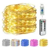 LED Strings Room Decor USB With Remote Copper Wire Decorative LED Christmas String Light Outdoor LED Fairy Lights