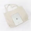 Bolsas de noite para compras com bolsa de lona Bolsa de lona de lona Casual Extra grande ombro casual para bolsas brancas pretas