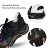 Designer Sapatos ao ar livre Sapatos de corrida elástica personalizados Partículas-7044919 Padrão de DIY branco preto Adicione seu design