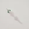 DPGHS103 5,1 tum rökningstillbehör Glass Nector Collector Straw Kit med 10 mm rostfritt spets och 10 mm plastklämma