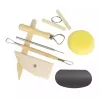 8 unids/set reutilizable Diy Kit de herramientas para cerámica trabajo hecho a mano escultura de arcilla cerámica moldeo herramientas de dibujo 1208