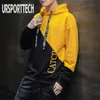 Mens Hoodies Sweatshirts Siyah Kırmızı SPLICE Büyük boyutlu hiphop tarzı mektup baskı kapüşonlu sonbahar kış sıcak kalın çift artı beden m3xl 221207