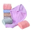 Towel Microfiber Hair Bath Towels After Shower Drying Wrap Womens Girls Lady's Quick Dry Hat Cap