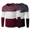 Suéteres masculinos Sweater de inverno Sweater Térmico Primavera Slim Anti-pilão macho amigável para a pele