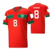 8 OUNAHI 23-24 Marrocos Futebol Jerseys Nacional Thai Qualidade Jersey BELHANDA 10 BOUFAL 9 ZIYECH 7 BENATIA 5 BOUTAIB Kingcaps 14 HARIT DHL Personalizado