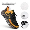Men Women Sneakers Custom Elastic Running Shoes Pumpkin-988231 Black White DIY Pattern Add Your Design