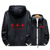 Sweats à capuche pour hommes KILL La Warm Print Zipper Coton Sweat à capuche d'hiver Cosplay Manches longues Mode Casual Manteau Épais Veste Outillage Noctilucent