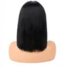 Kadınlar için Bob Peruklar Doğal düz insan saç perukları ön dantel tam el yapımı