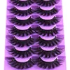 Curled Thick Mink False Eyelashes Naturally Soft and Delicate Handmade Reusable Multilayer 3D Fake Lashes Extensions Messy Crisscross Strip Eyelashes