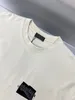 T-shirty męskie Okrągłe wycięcie pod szyją, haftowane i drukowane polarowe ubrania letnie z czystej bawełny vwn2