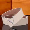 Diseñadores Hombres Cinturones Ocio Comercio Cinturón Moda Clásico Impresión a cuadros Doble letra Mens Cintura Hebilla lisa Diseñador de lujo cinturón caja de regalo