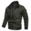 Mens Jackets MenS Military Bomber Slim Cropped Aurumn Winter Coat Casual Long Sleeve 4xl Plus Size Cl 221207