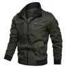 Mensjackor Mens Military Bomber Slim Croped Aurumn Winter Coat Casual Long Sleeve 4XL Plus Size CL 221207