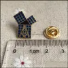 Pins Brooches 100Pcs Euclids 47Th Problem Pythagorean Tie Tack Brooches And Pins Badge Theorem Masonic Metal Blue Lodge Lapel Pin D Dhuph