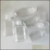 Storage Bottles Jars Transparent Hand Sanitizer Plastic Bottles Empty Alcohol Disinfection Container Mini Liquid Makeup Package Su Dhymf