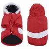 Dog Apparel Pet Clothes With Hood Winter Jacket Coat For Apparels Warm Thicken 4 Colors Cat Jumpsuit Clothing Small Big Dogs