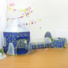 Toy Tents Kids Play Castle Children's 3 in 1 spaceship spaceip Space Yurt Game House Rocket Ship Ocean Ball Pool 221208