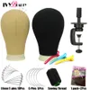 Wig Stand Color Training Donquin Head Canvas كتلة لجعل عرض الشعر Manikin حامل 221207
