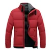 Masculino de parkas de parkas de alta qualidade de marca de algodão sobretudo outono de inverno mass moda cor sólida cor grossa de colar de cordeiro quente 221208