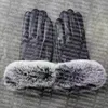 Lambskin Leather Gloves Sold with box Quality Winter gloves