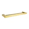 Badtillbehör Set Gold Borsted Badrumstillbehör Hardware Handel Bar Rollpappershållare Rack Hylla Robe Hook Soap Dish Toalett Borste Square