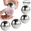 Ensemble d'accessoires de bain OMZ 8PCS Bombe en acier inoxydable Moule Diy Faire des bombes luxuriantes 6,5 cm 7cm pour l'élaboration de vos propres pétillage 221207