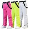 Skiing Pants Winter Waterproof Ski Bib Overalls Snowboarding Men And Women -30 Warm Windproof Snow Trousers AL013