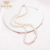 チョーカーAshiqi Natural Fraphwater Pearl Necklaceヴィンテージバロックジュエリーのためのトレンドギフト221207