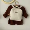 Backpacks Soild Color kids Embroidery Name Toy School Bag Childrens Gifts Baby Kindergarten Student Bags 221208