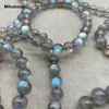 Collane di perline All'ingrosso Naturale 8-8.5mm AA Madagascar Labradorite Perline sciolte rotonde lisce per fare gioielli Bracciale collana fai da te Mikubeads 221207