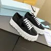 Designer Casual Skor Nylon Gabardine Sneakers Herr Dam Canvas Sko Klassiska Platform Trainers Gummi Wheel Sneaker Med Box