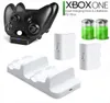 Xbox OneOne için X Çift Denetleyici Şarj Cihazı Yüksek Hızlı Yerleştirme Şarj İstasyonu Çift Yuva 2 PCS Şarj Edilebilir Pil Paketleri1691501