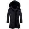 Men's Down Parkas Winter Male Casual Long Parka Overcoat Outdoor Multi pocket Warm Thick Men White Duck Jacket Hooded Puffer Jackets 221207