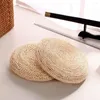 Cuscino paglia naturale a pavimento rotondo pouf meditazione yoga sedia zafu tatami in stile giapponese riempito con ovattata di seta