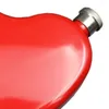 قوارير الورك الإبداعية نوع القلب المصغرة قارورة 125 مل/4.4 أوقية في الهواء الطلق السفر المحمولة الويسكي الفودكا sake shochu زجاجة زجاجة هدية الشرب