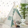 Leksak tält bärbara barn tält indiska barn teepee tipi lek hus baby inomhus utomhus vikande slott barn wigwam enorm gåva 221208