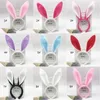 Fête de pâques bandeaux adultes enfants mignon lapin oreille bandeau accessoire en peluche robe Costume oreilles de lapin bandeau nouveau ss1208