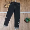 Trousers 4 12year Children's Clothes Girls Bow Jeans Casual Slim Thin Denim Baby Girl For Big Kids Long Chain 221207