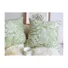 Cuscino DUNXDECO Simple Ins Fresh Green Leaf Copertina morbida Custodia decorativa Biancheria da letto per soggiorno Nordic Nature Art