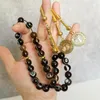 Strang Natürliche gestreifte Achat Tasbih Gebetskette Luxus Misbaha Islamisches Geschenk Muslim 33 45 66 99 Islam Armbänder Rosenkranz